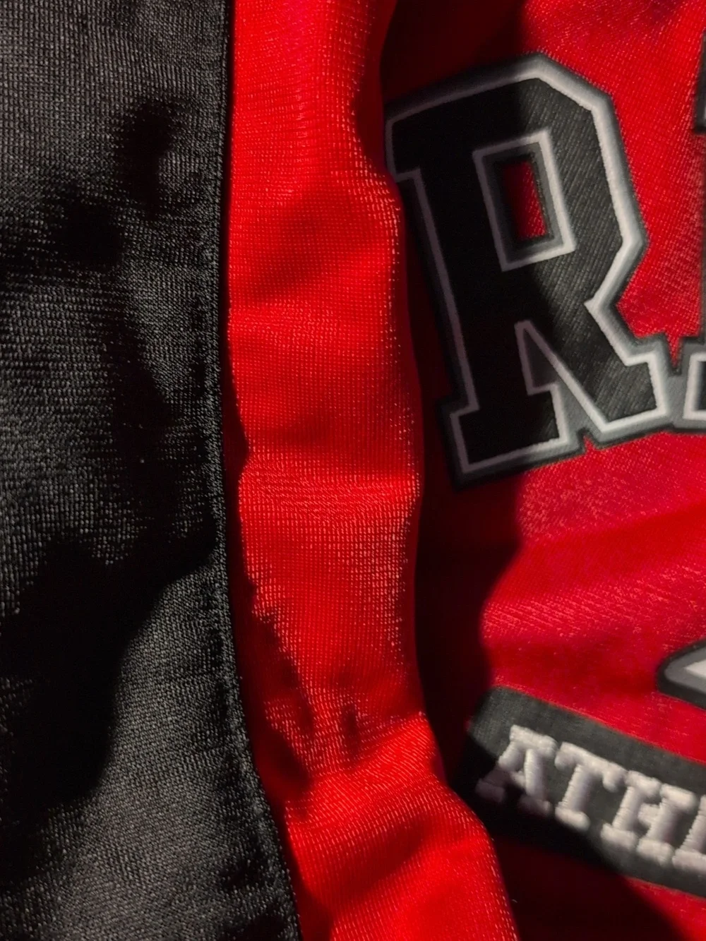 Reebok Y2K Kids Nylon Full Zip Jacket Red Black Size 6 Youth‎